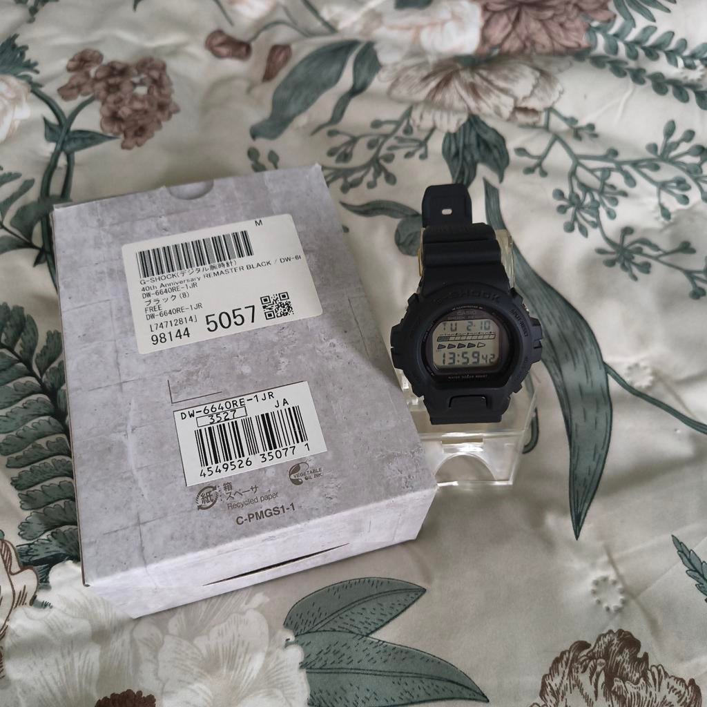 G-Shock DW-6640RE-1JR 40th Anniversary Limited Edition, Sieraden, Tassen en Uiterlijk, Horloges | Heren, Nieuw, Polshorloge, Casio