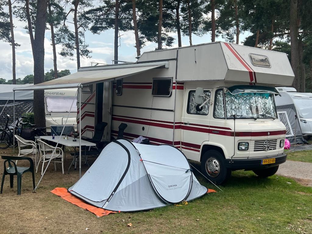 Mercedes 608 camper belastingvrij, Alkoof, Ringverwarming, Luifel, Particulier
