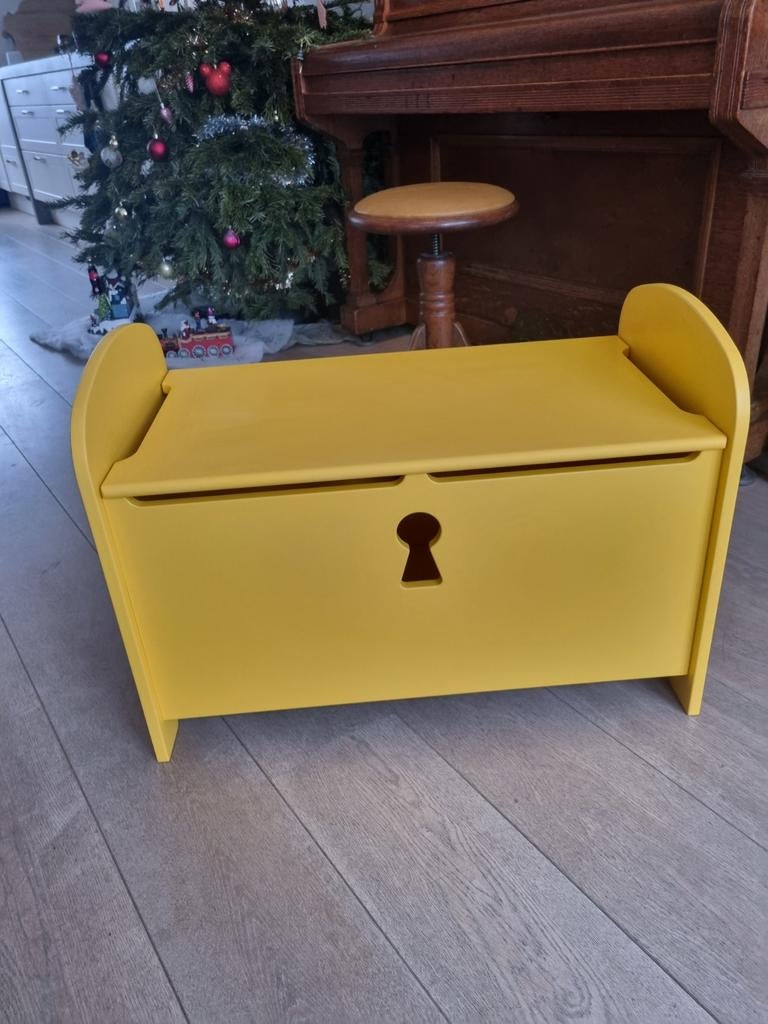 Gele IKEA kist - 70x38.5x50 cm, Ophalen of Verzenden, Gebruikt