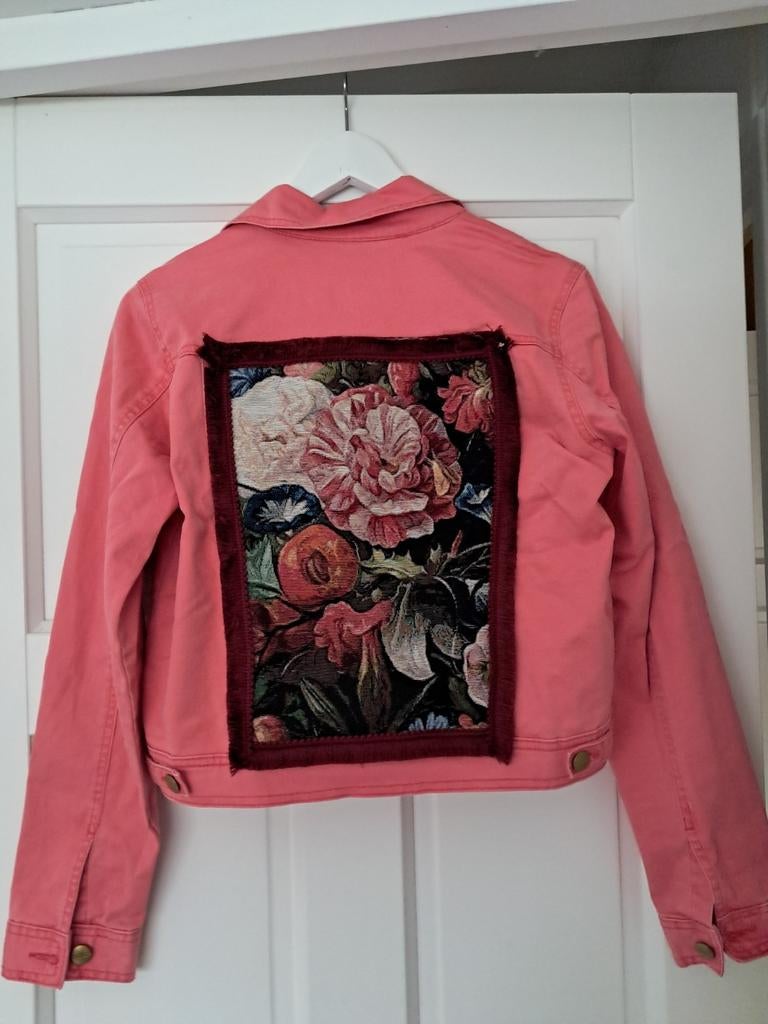 Spijkerjasje,  boho,hippie,ibiza, Ophalen of Verzenden, Zo goed als nieuw, Maat 38/40 (M), Blauw