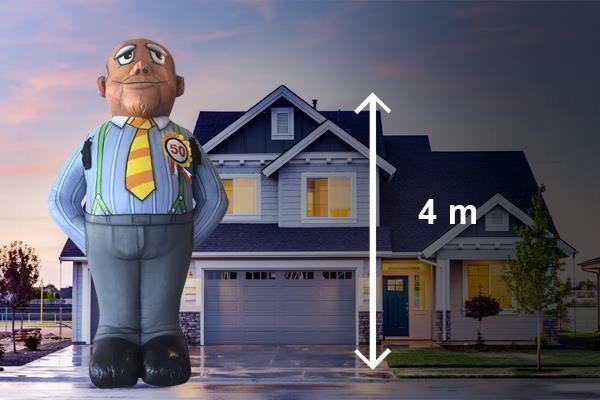 Abraham pop getinte huidskleur te huur, Hobby en Vrije tijd, Feestartikelen | Verhuur, Zo goed als nieuw, Abraham of Sarah, Ophalen of Verzenden