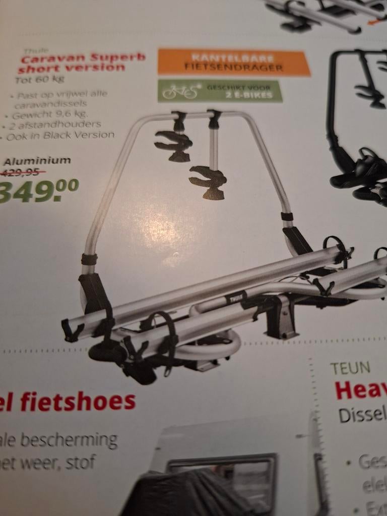 Thule Supurb short version fietsendrager or 2 fietsen voor, Ophalen, Gebruikt, Trekhaakdrager