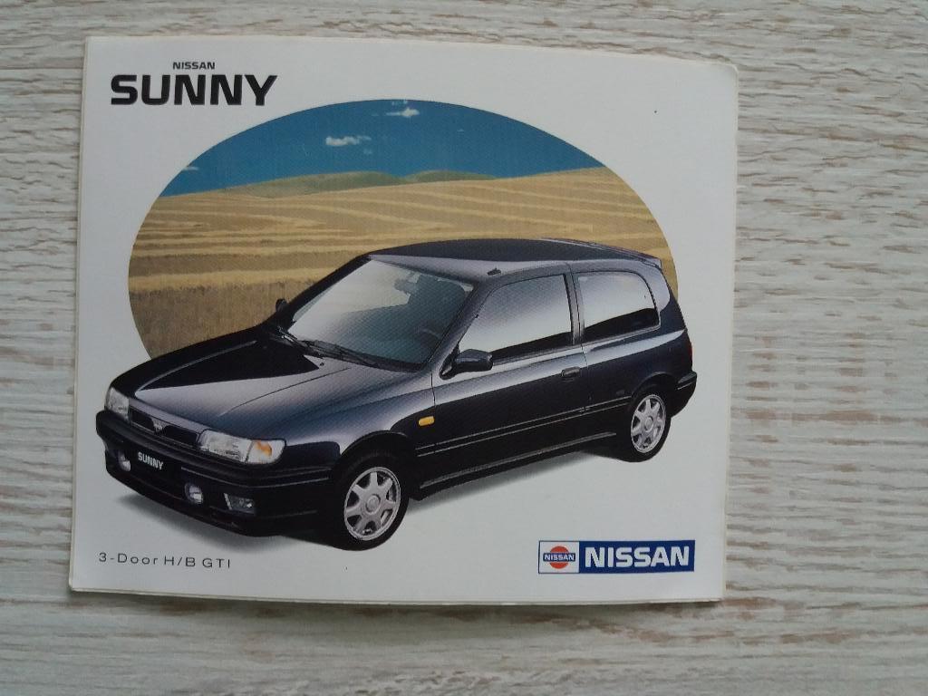sticker NISSAN SUNNY 3-Door H/B GTI, Ophalen of Verzenden, Zo goed als nieuw, Auto of Motor