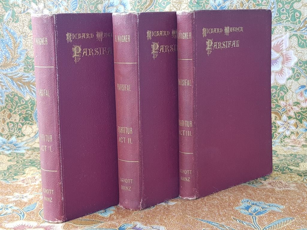 Mooie complete antieke Parsifal partituur van Richard Wagner, Antiek en Kunst, Ophalen of Verzenden