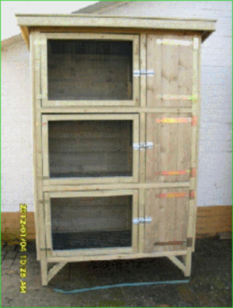 maatwerk KONIJNENHOK - flat 🐇verblijf ren - STERK gaas🥇