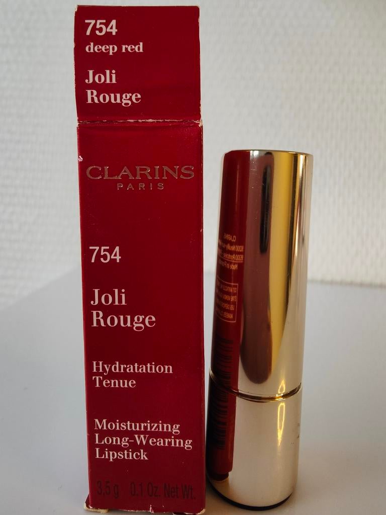 Clarins lippenstift Joli Rouge 754, Ophalen of Verzenden, Nieuw, Rood, Lippen