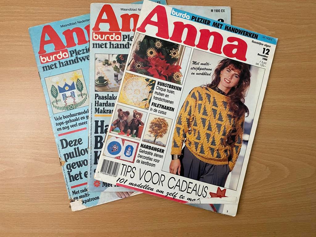 Anna Burda Handwerken- Vintage (‘80), Ophalen of Verzenden, Zo goed als nieuw, Patroon of Boek