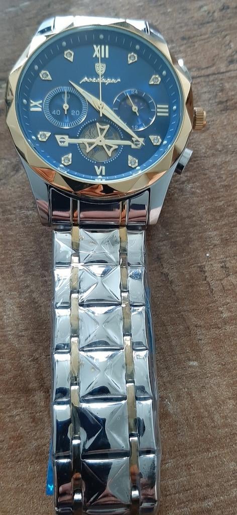 Poedagar Herenhorloge - Nieuw!, Sieraden, Tassen en Uiterlijk, Horloges | Heren, Staal, Staal, Polshorloge, Nieuw