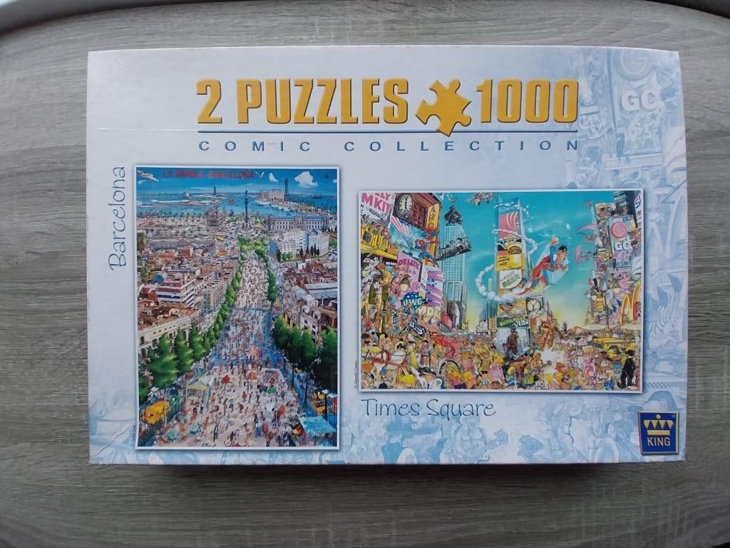 King : Comic Collection puzzels 1000 stukjes, Ophalen of Verzenden, 500 t/m 1500 stukjes, Zo goed als nieuw, Legpuzzel