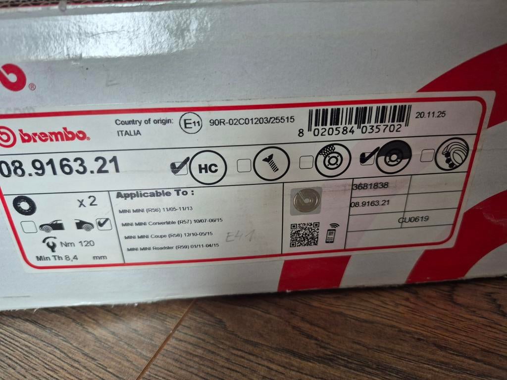 Brembo remmen., Ophalen, Nieuw