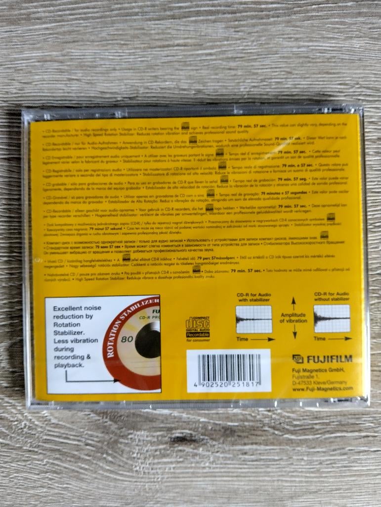 FUJI CD-R 80 CD-R PRO * Geschikt Voor Audio CD Recorders *, Ophalen of Verzenden, Nieuw, Cd, Diverse merken