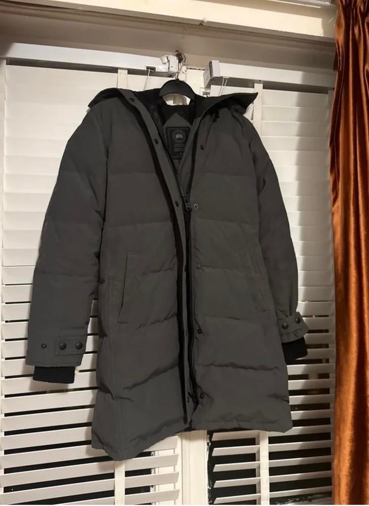 Canada Goose Shelburne Parka Black Label Coastel Grey maat S, Ophalen of Verzenden, Zo goed als nieuw, Maat 36 (S), Grijs