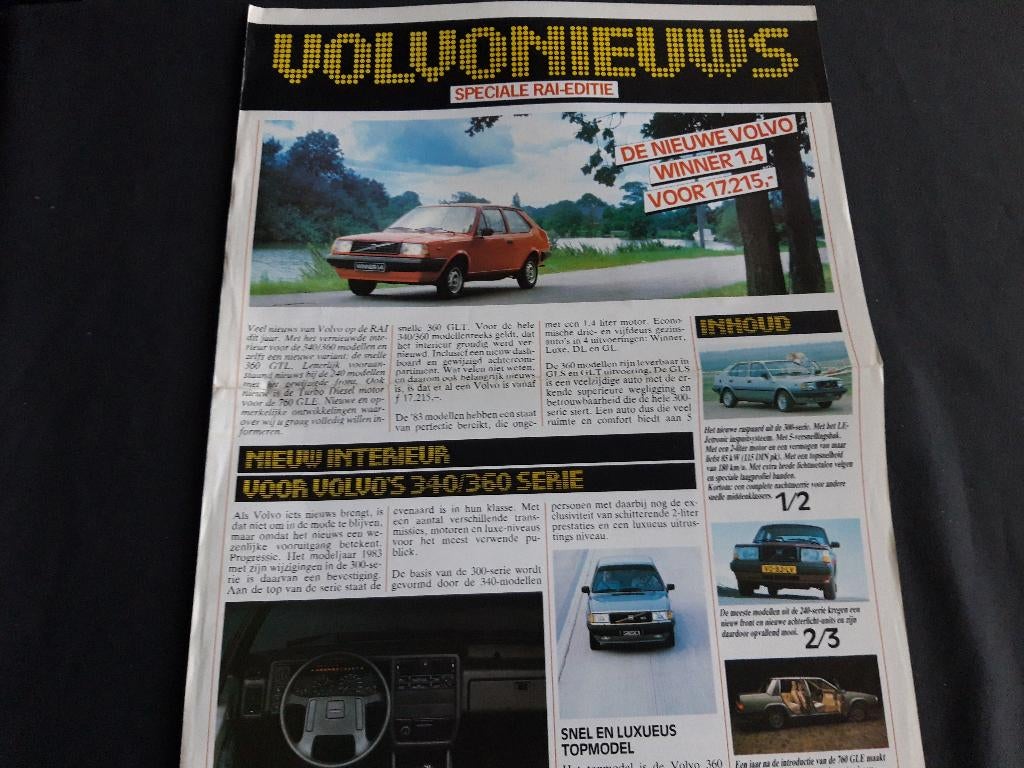 Volvonieuws RAI-editie 1983 – Nederlands, Ophalen of Verzenden, Zo goed als nieuw, Volvo