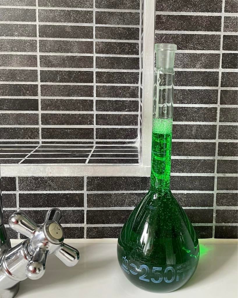 Laboratorium maatkolf glas, Ophalen