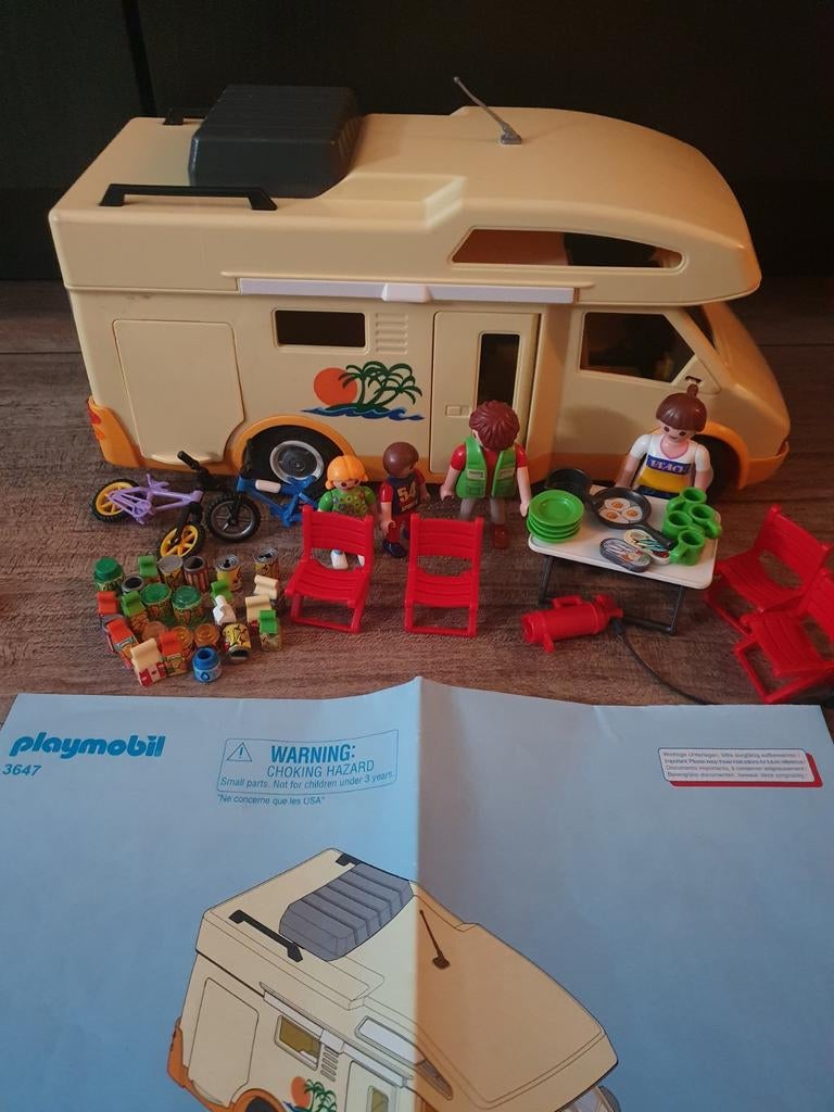 Playmobil 3647 Camper - Complete Set, Ophalen, Gebruikt, Complete set