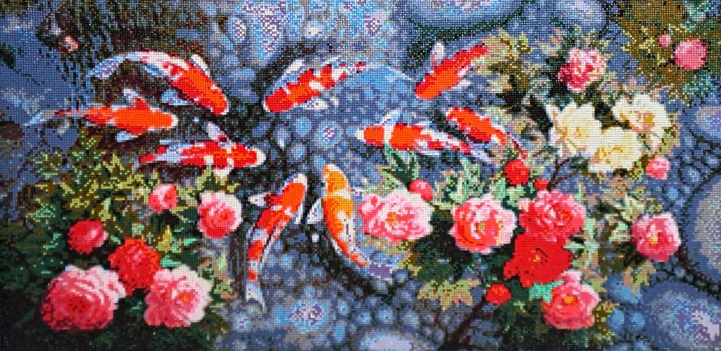 Diamond Painting "Koi Karpers", Ophalen of Verzenden, Nieuw
