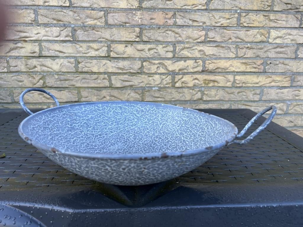 Emaille WOK, Antiek en Kunst, Antiek | Emaille, Ophalen of Verzenden