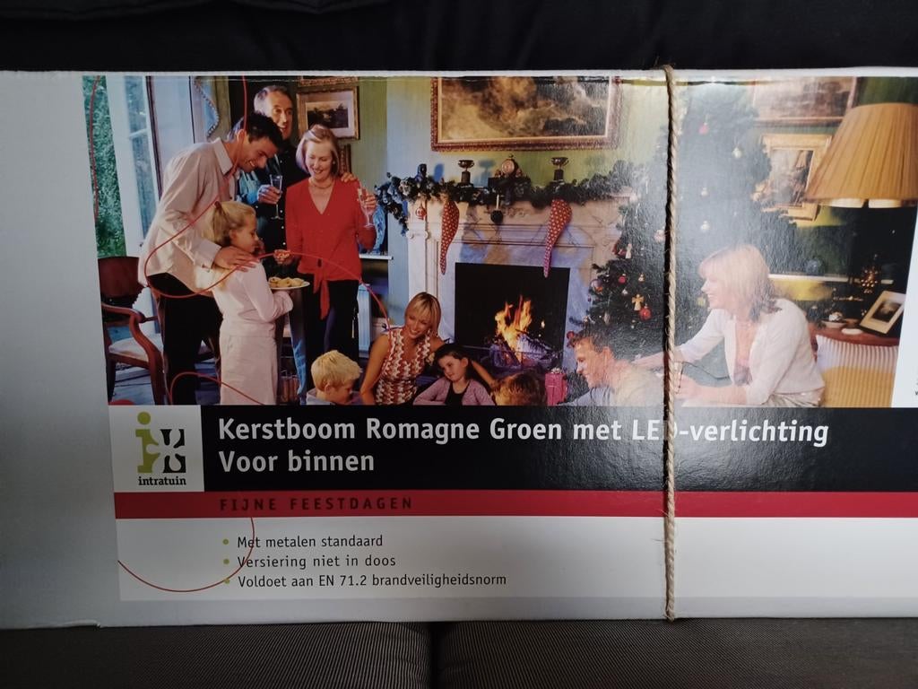 Intratuin kunstkerstboom Romagne 120 cm met verlichting, Diversen, Ophalen