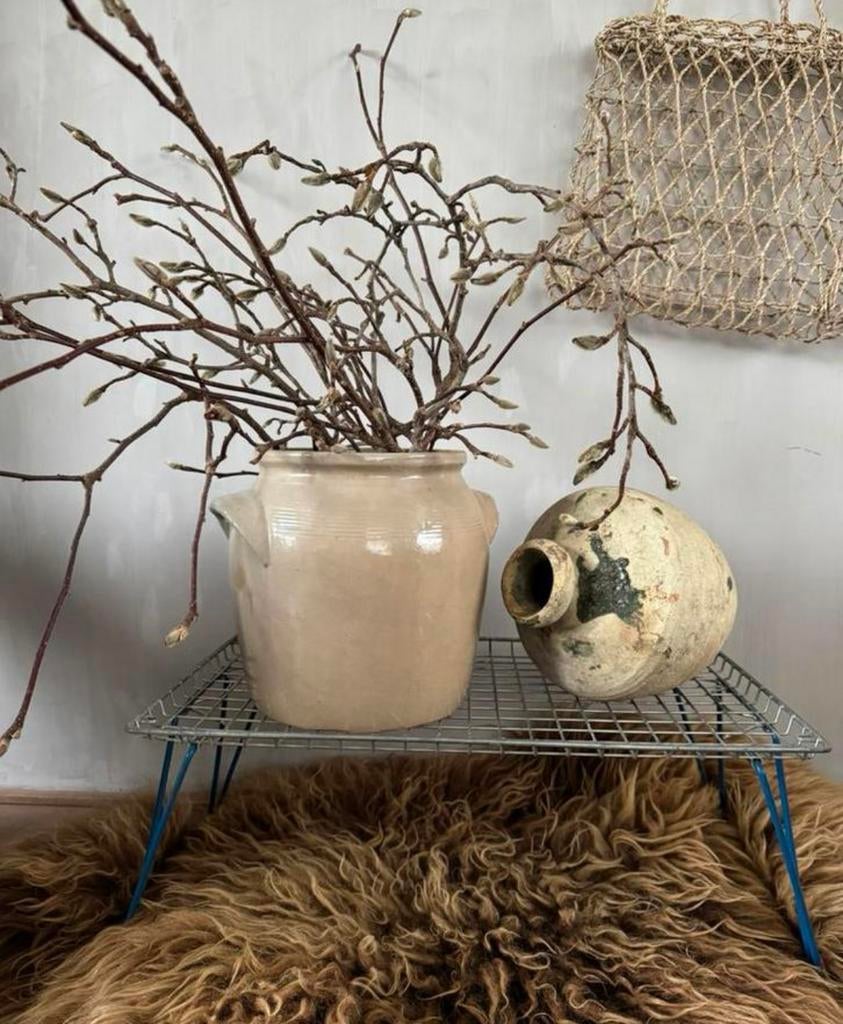 Metalen rek schoenenrek bijzettafeltje plantentafeltje, Ophalen