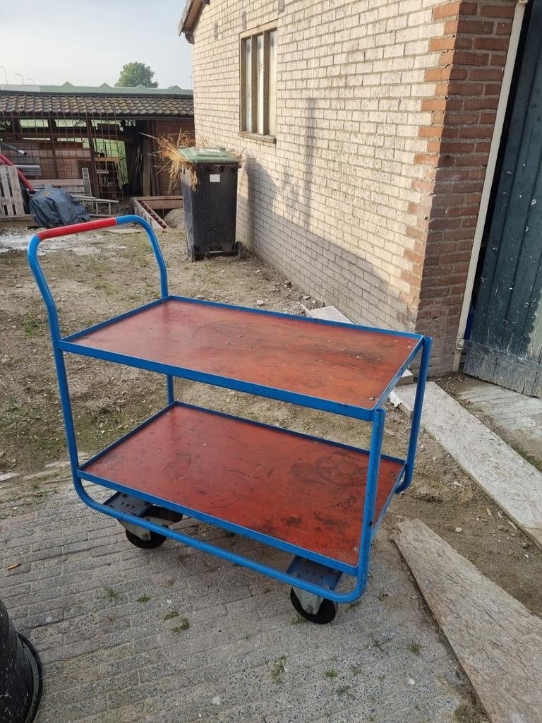 Transportkar/wagen Max: 500 KG Eurokraft., Doe-het-zelf en Verbouw, Transportwagens, 100 liter of meer, Ophalen of Verzenden, Zo goed als nieuw