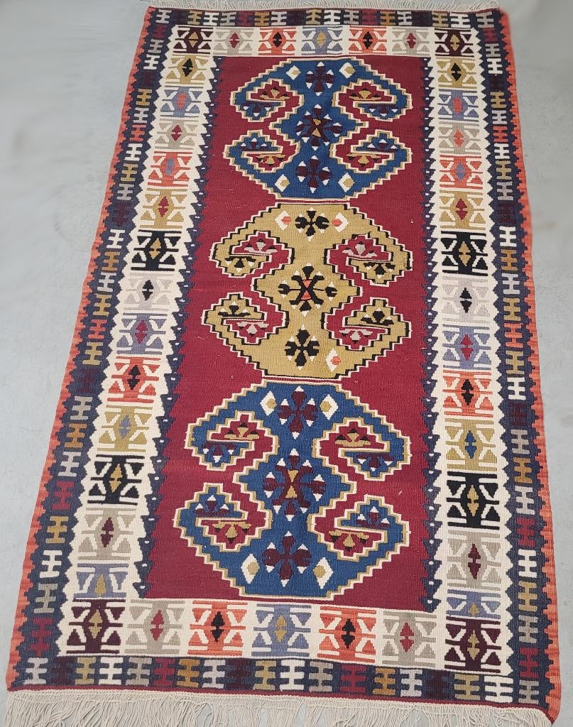 Antieke kelim 115x205cm, Ophalen of Verzenden