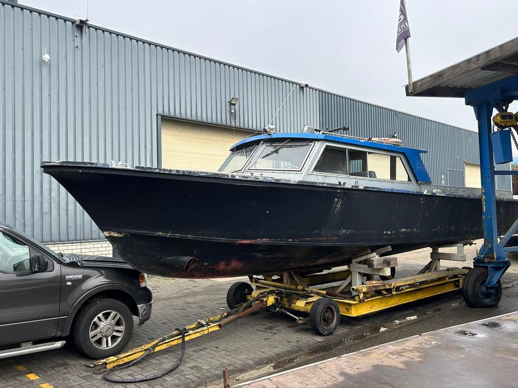 Patrouille boot. Werkboot directie vaartuig, Watersport en Boten, Ophalen, Staal, 50 pk of meer, Diesel