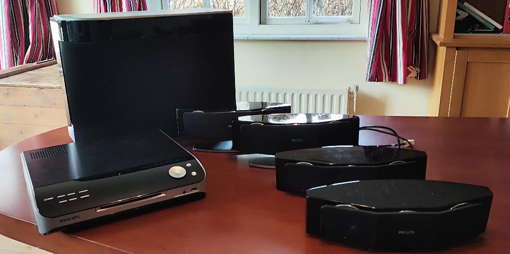 Philips HTS 6510 home cinema set – surround sound, Philips, 70 watt of meer, Ophalen of Verzenden, Dvd-speler