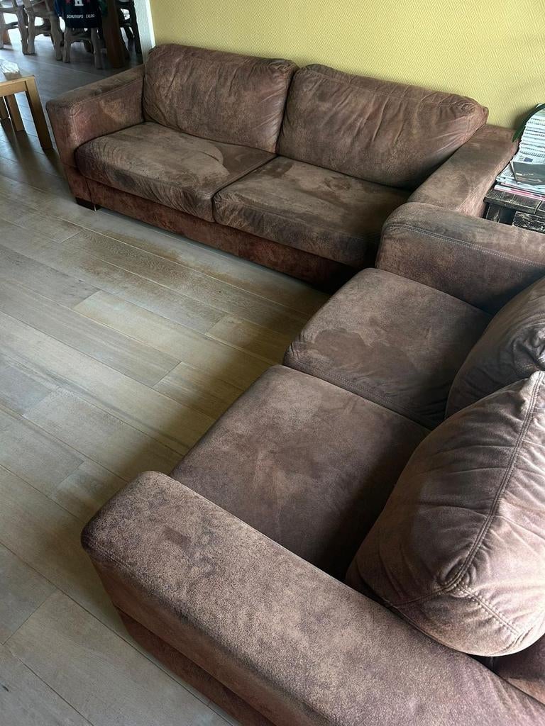 Compleet bankstel 2- en 3-persoonsbanken, Huis en Inrichting, Banken | Bankstellen, Gebruikt, Ophalen