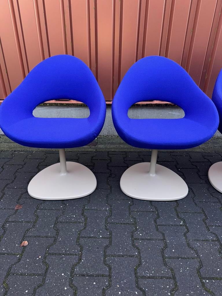 Artifort Shark stoelen (4x) zgan - Rene Holten, Ophalen, Zo goed als nieuw, Vier, Metaal