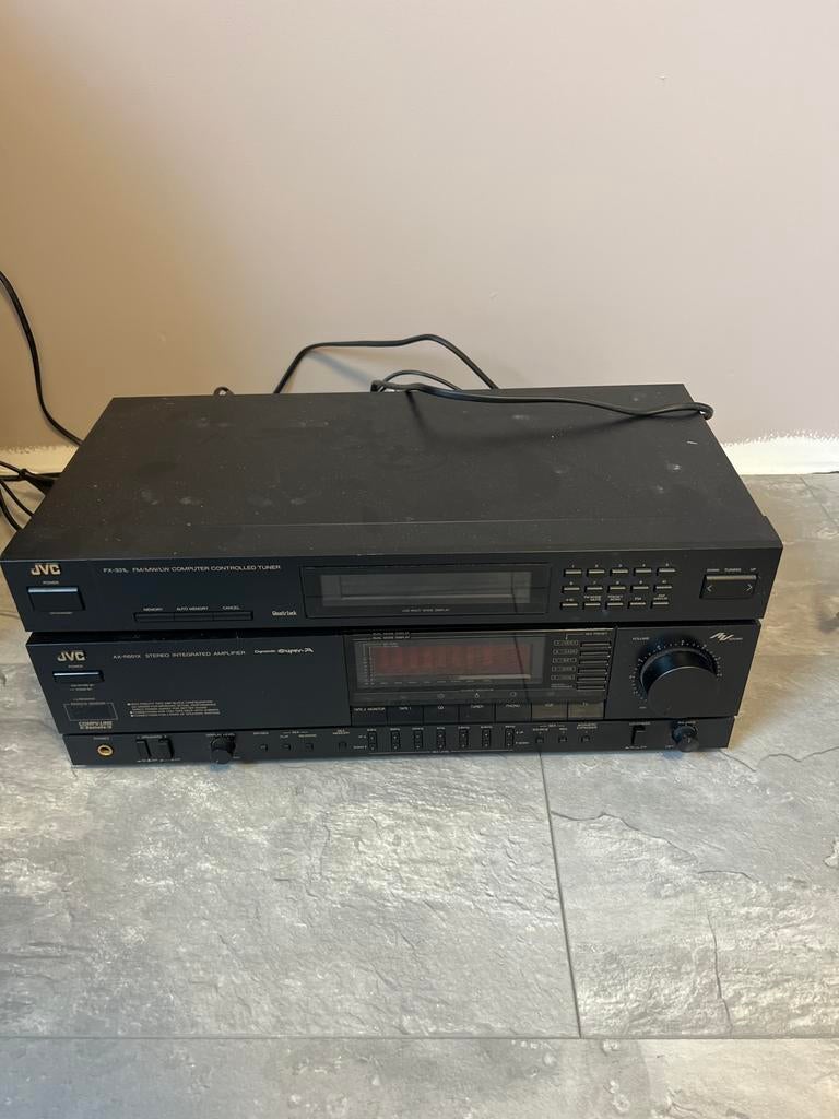 JVC Stereo Set - Versterker en Tuner, Ophalen, Gebruikt, JVC, 60 tot 120 watt