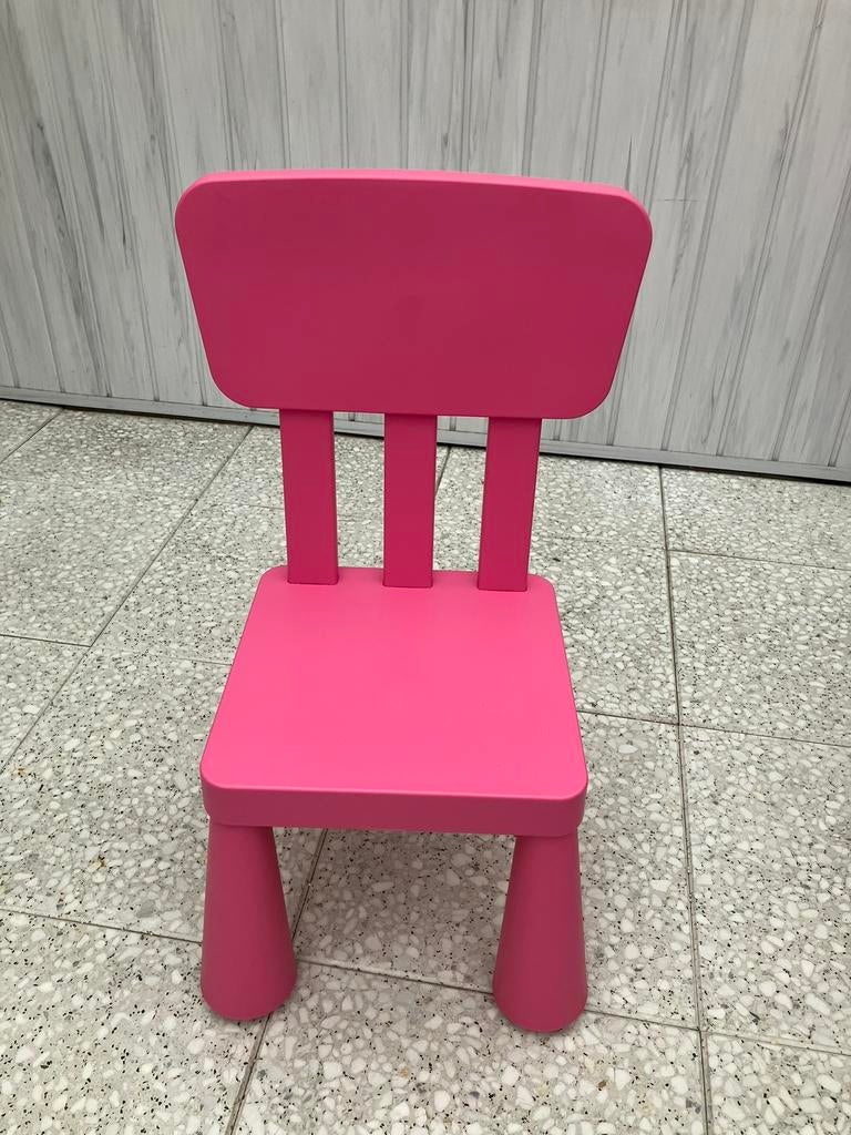 Ikea mammut roze stoelen, Ophalen, Zo goed als nieuw, Tafel(s) en Stoel(en)