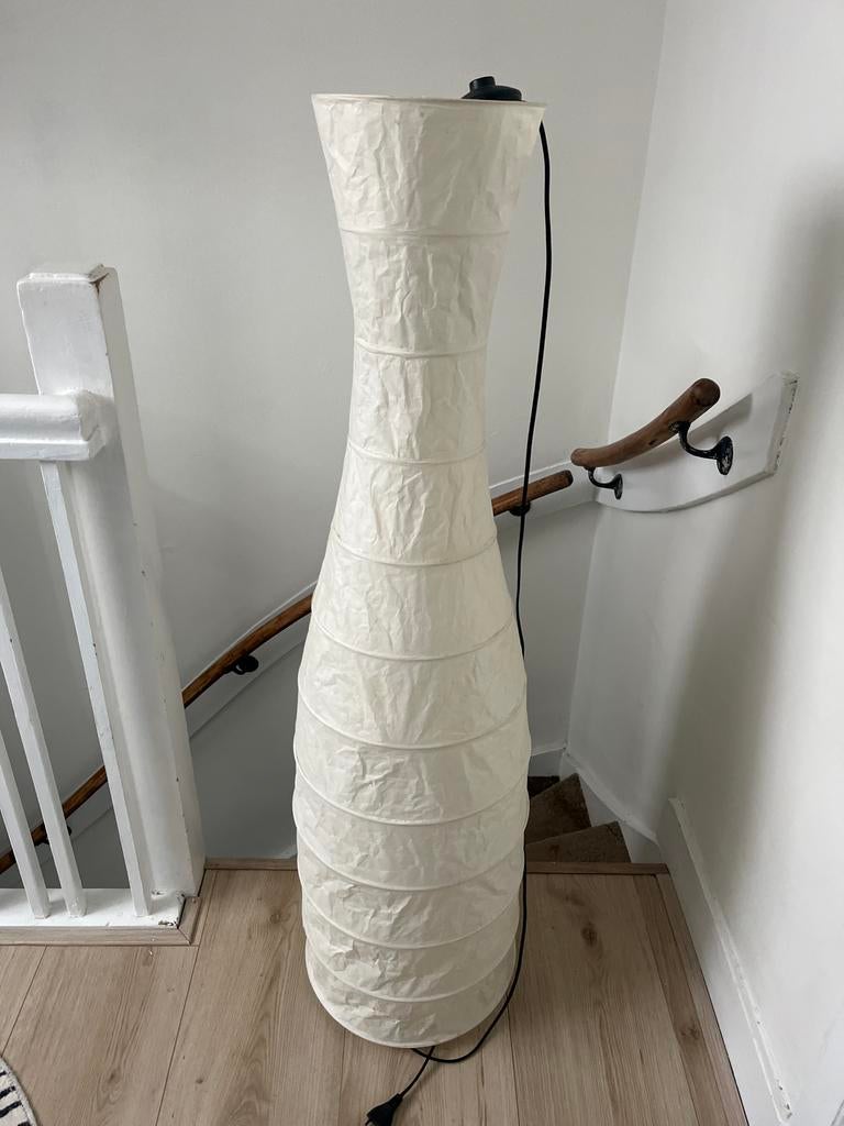 Staande lamp van rijstpapier, Huis en Inrichting, Lampen | Vloerlampen, Ophalen, Overige materialen, 100 tot 150 cm, Zo goed als nieuw