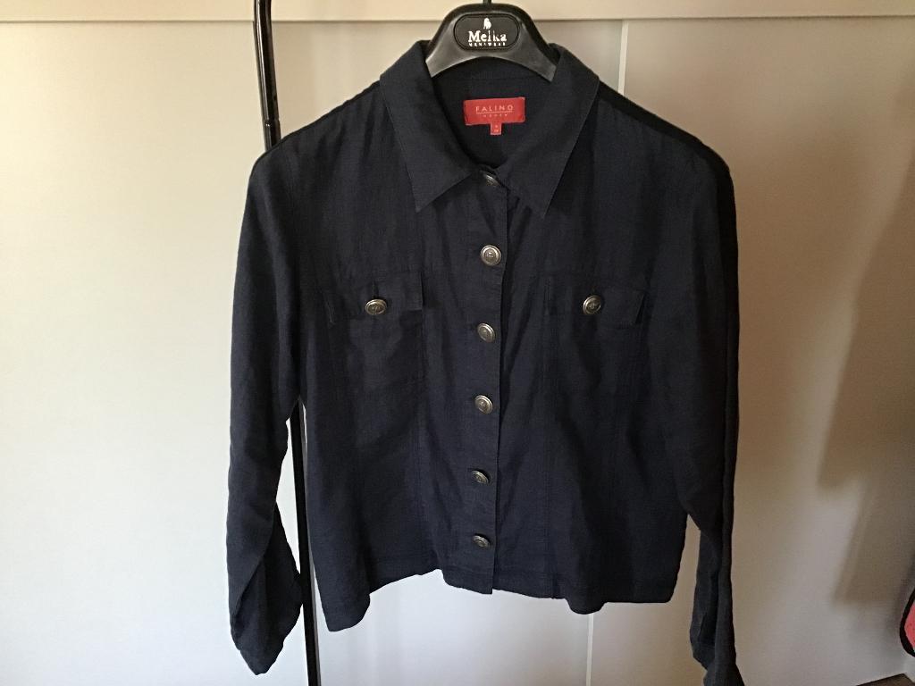 Falino blauw jasje maat 38, Maat 38/40 (M), Blauw, Ophalen of Verzenden, Zo goed als nieuw