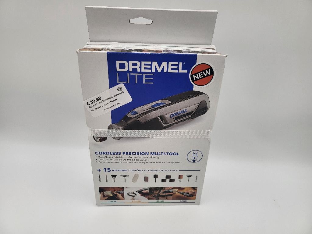 Dremel Lite Multitool Inclusief 15 Accessoires | Nieuw, Ophalen of Verzenden, Nieuw