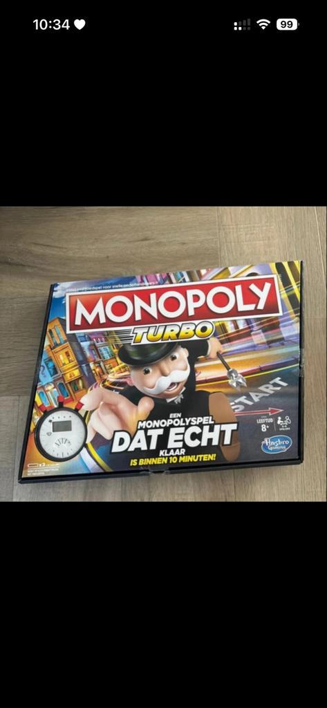 Monopoly Turbo - Zo goed als nieuw!, Ophalen of Verzenden, Zo goed als nieuw