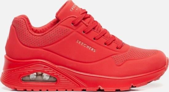 Skechers UNO - STAND ON AIR Dames Sneakers - Rood, Kleding | Dames, Schoenen, Ophalen of Verzenden, Zo goed als nieuw, Rood, Sneakers of Gympen