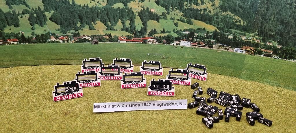 Marklin vitrine prijs bordjes jaren 60 /70, Wisselstroom, Overige typen, Analoog, Ophalen of Verzenden