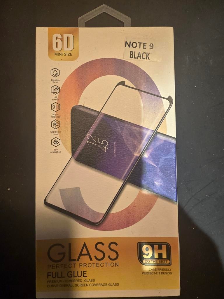 Samsung Note 9 screenprotector zwart, Ophalen of Verzenden