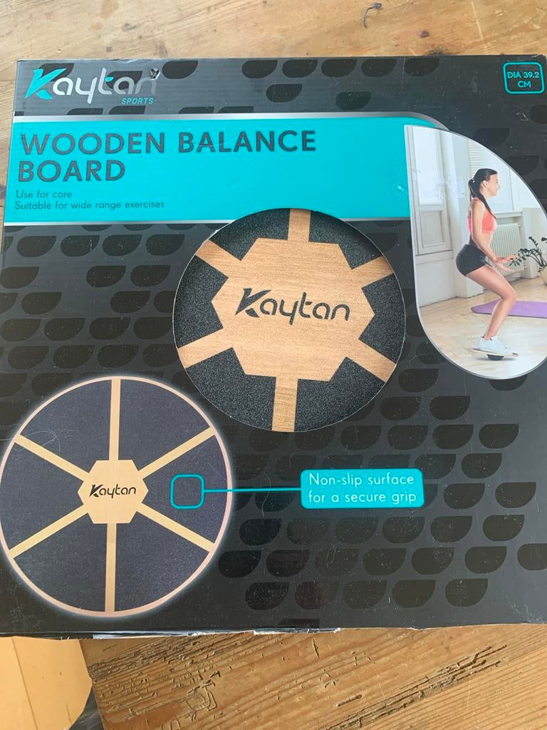 Kaytan Houten Balansbord - zo goed als nieuw in Doos, Ophalen of Verzenden, Zo goed als nieuw, Balansbord