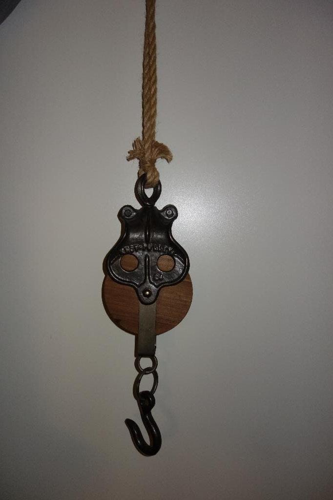 Katrol gietijzer, gebruik of deco., Ophalen of Verzenden