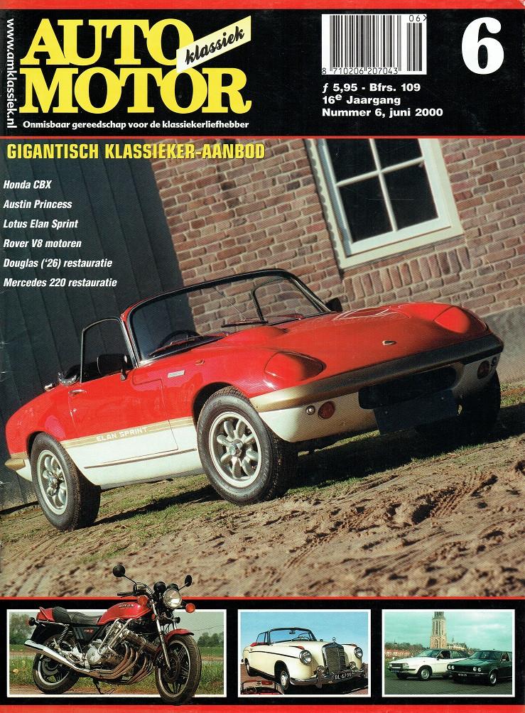 Auto Motor Klassiek 2000 nr. 6 (o.a. Lotus Elan Sprint), Verzenden, Gelezen, Algemeen