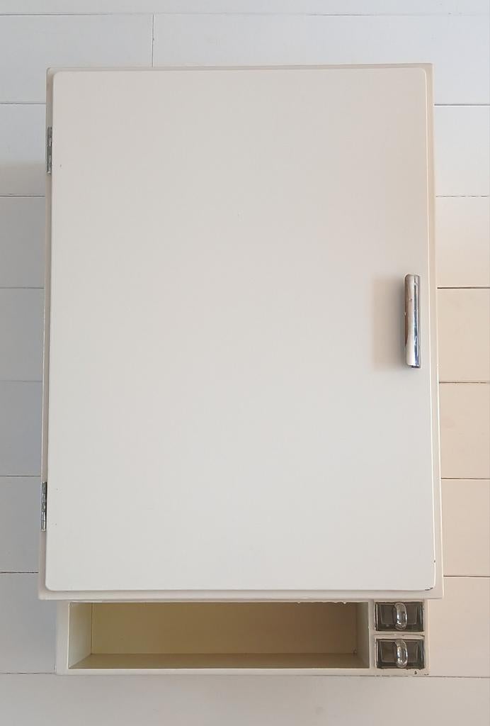 Vintage Bruynzeel Keukenkastje  _ Piet Zwart,, Ophalen, 50 tot 100 cm, 25 tot 50 cm, Minder dan 100 cm