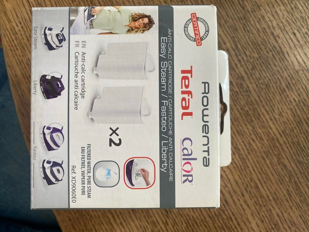 Rowenta Tefal antikalk cartridge XD9060EO - 2 stuks - Nieuw, Ophalen of Verzenden, Nieuw