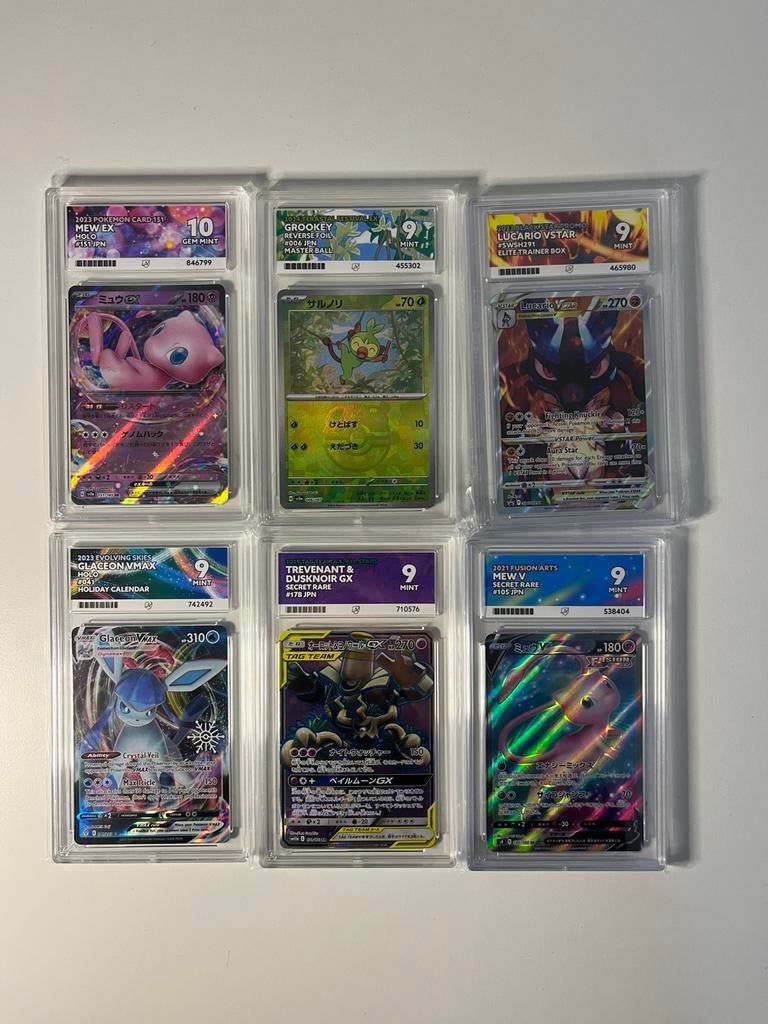 ACE grading slabs mint 9 / gem mint 10 (vraagprijs vanaf), Ophalen of Verzenden, Nieuw, Meerdere kaarten, Foil