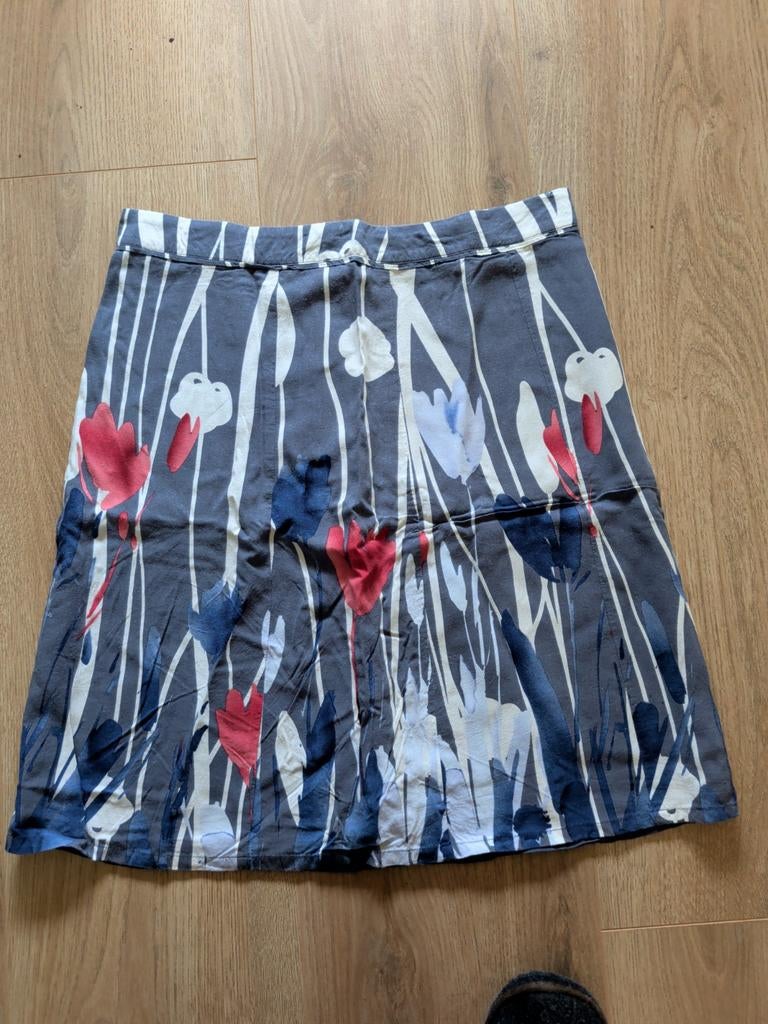 Jackpot rok met bloemen 38, Maat 38/40 (M), Blauw, Jackpot, Ophalen of Verzenden