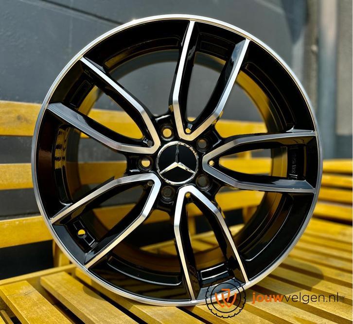 Mercedes A B C CLA E 17 inch 18 inch zwart gepolijst nieuw, Niet ingevuld, 18 inch, Velg(en), Niet ingevuld