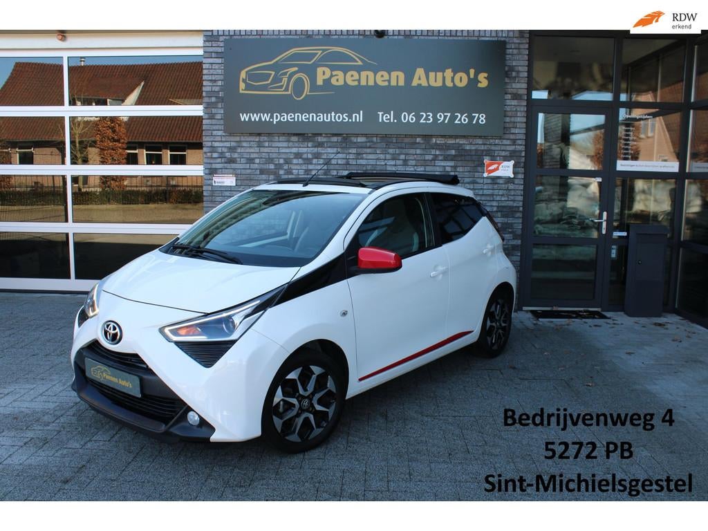 Toyota Aygo 1.0 VVT-i x-joy cabrio, Camera, Bleutooth, Sidea, Auto's, Stof, Gebruikt, Euro 6, 4 stoelen