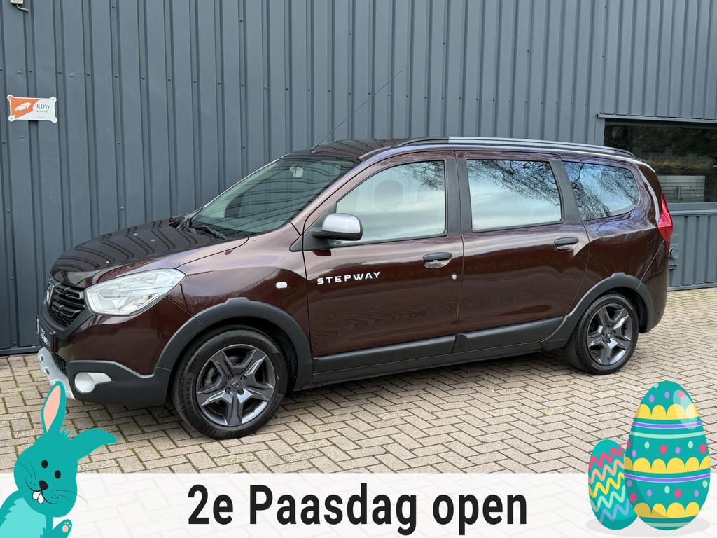 Dacia Lodgy 1.2 TCe Stepway 7-PERSOONS!/NAVIGATIE/AIRCO!/DEA, Voorwielaandrijving, Gebruikt, Zwart, 4 cilinders