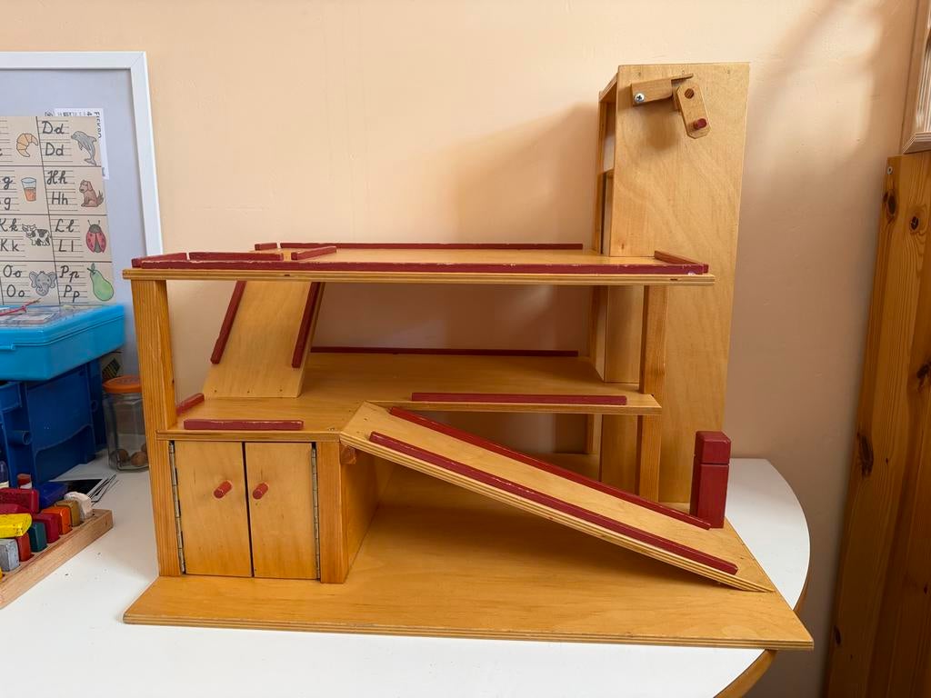 Houten garage, Ophalen, Gebruikt