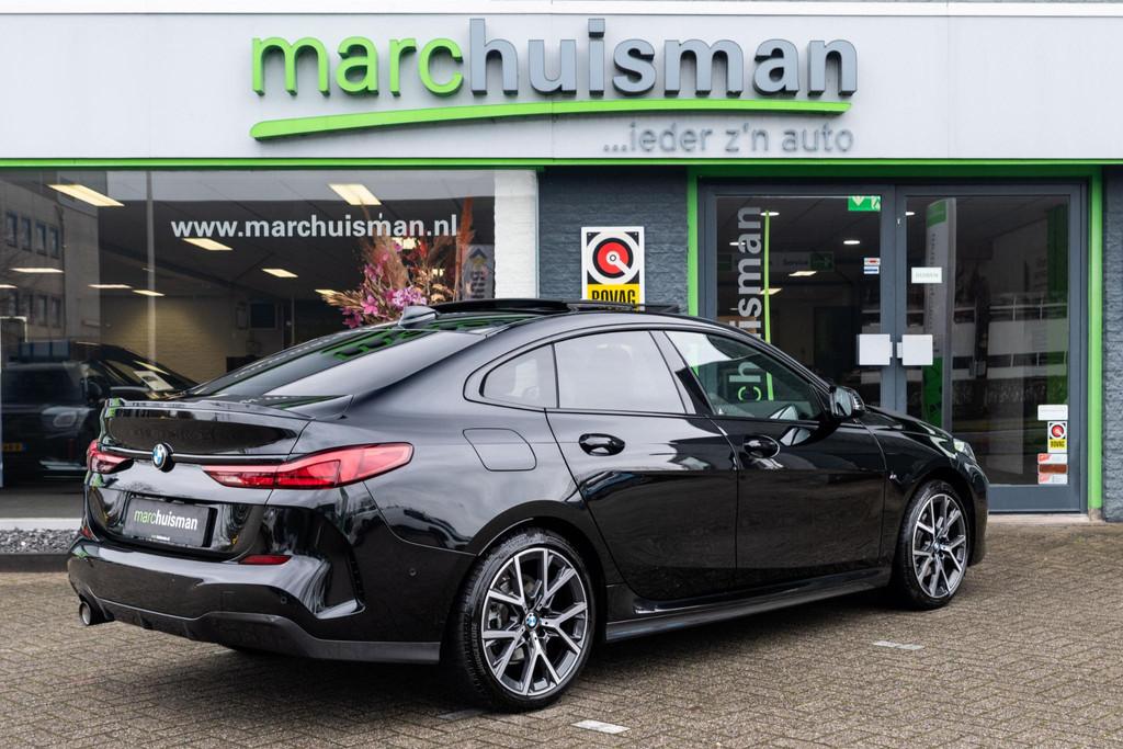 BMW 2-serie Gran Coupé 218i M Sport / PANODAK / HARMAN KARD, 12 maanden, Gebruikt, 1350 kg, Zwart